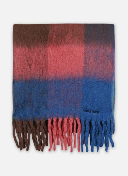 Leon & Harper Elton Scarf - Blue Check