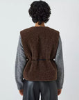 Leon & Harper Vamos Boucle Gillet Vest - Brown