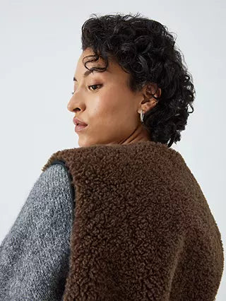 Leon & Harper Vamos Boucle Gillet Vest - Brown