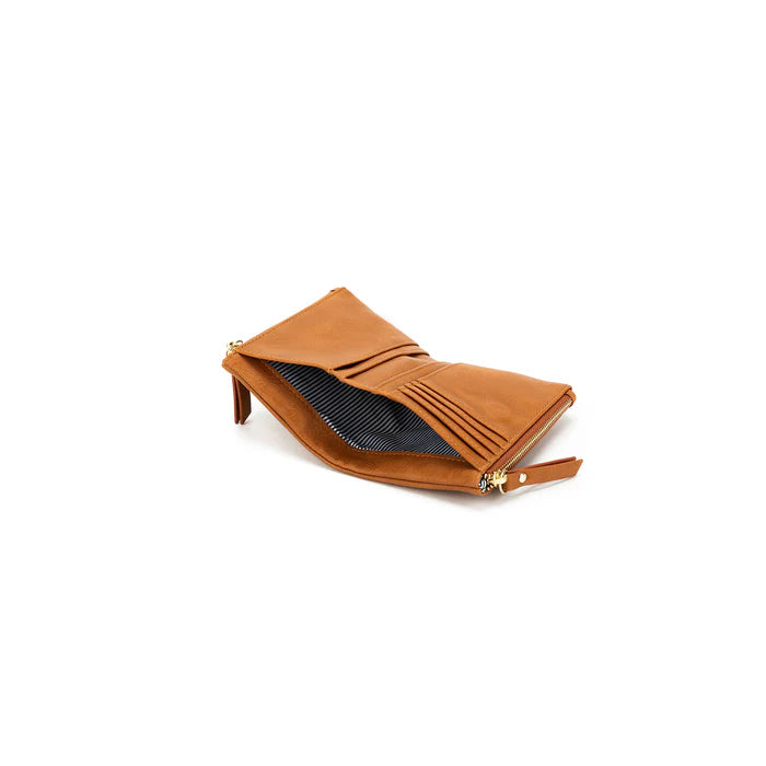 Black Caviar Nina Wallet - Tan