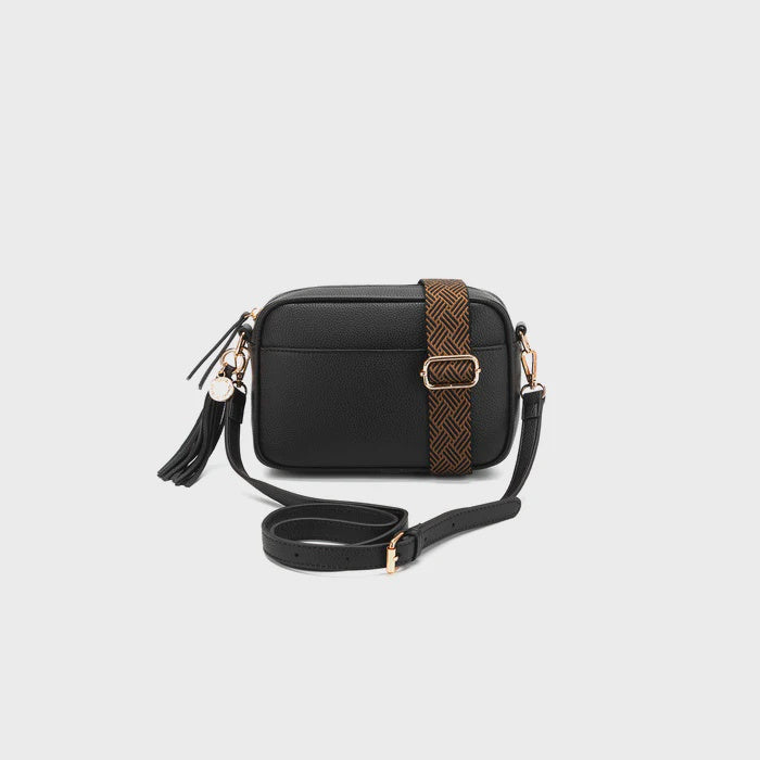 Black Caviar Indie Cross Body Bag - Chocolate