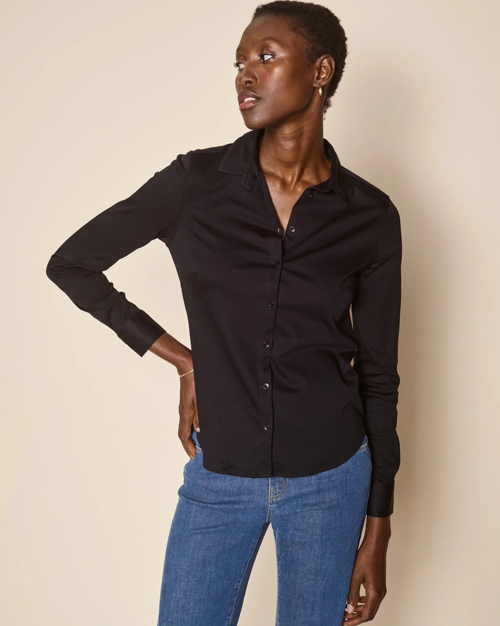 Mos Mosh Tina Jersey Shirt - Black