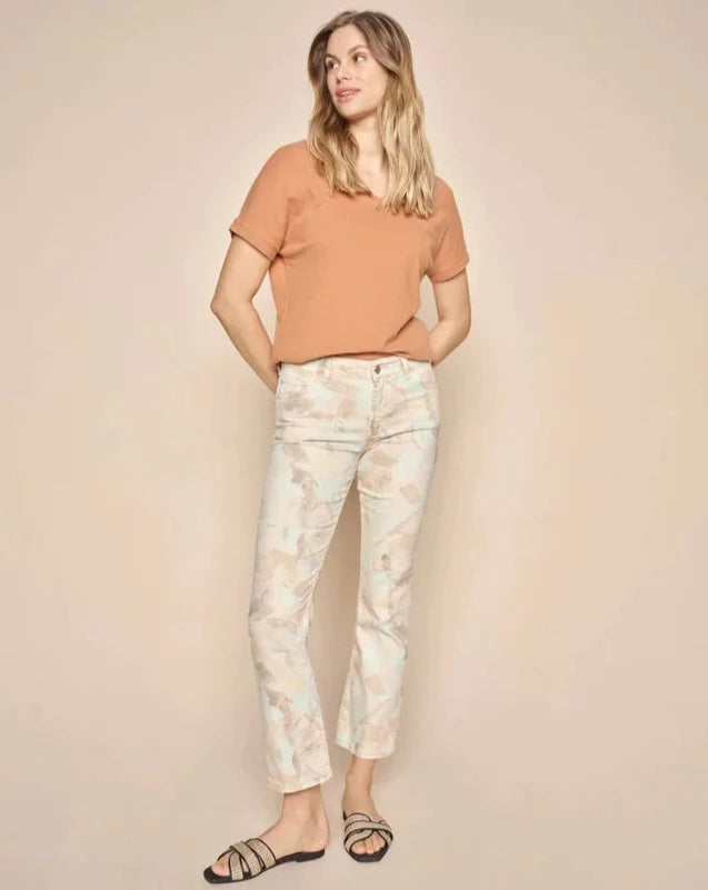 Mos Mosh Naomi Ashley Print Pant - Brook Green