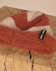 Mos Mosh Thora Stripe Knit Hat - Burnt Ochre