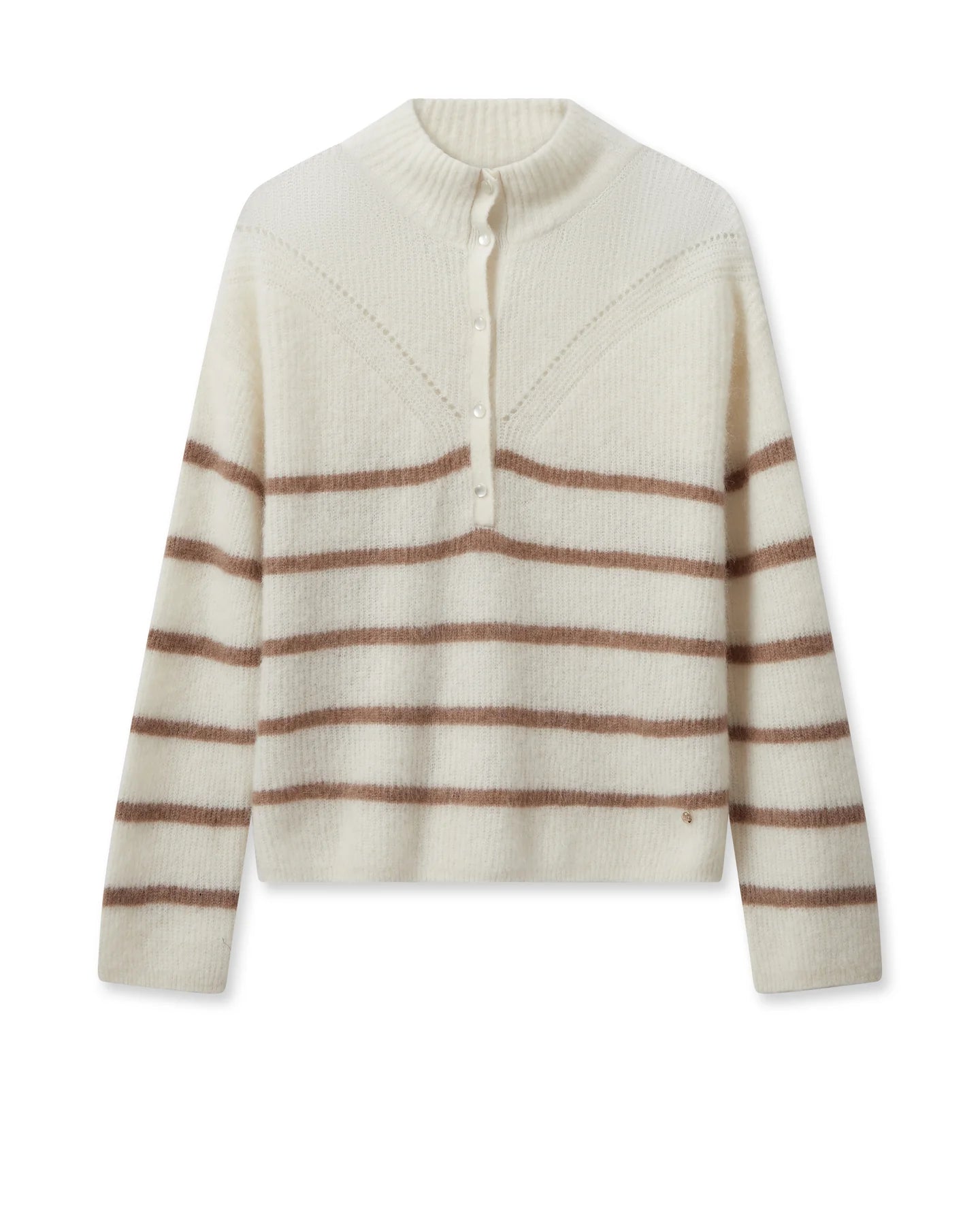 Mos Mosh Bryna Thora Stripe Knit - Ecru