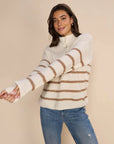 Mos Mosh Bryna Thora Stripe Knit - Ecru