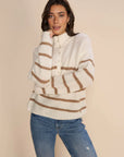 Mos Mosh Bryna Thora Stripe Knit - Ecru