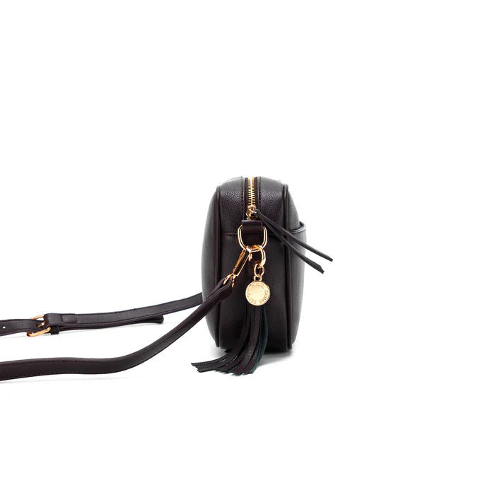 Black Caviar Indie Cross Body Bag - Aubergine