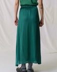 Leon & Harper Juliette Plain Skirt - Emerald