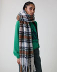 Leon & Harper Elton Scarf - Brown Check