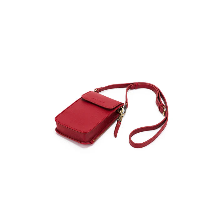 Black Caviar Lou Lou Mobile Phone Case Wallet - Deep Red