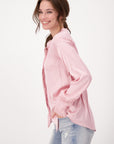 Monari Satin Blouse - Misty Rose