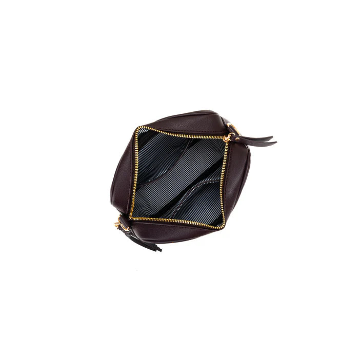 Black Caviar Indie Cross Body Bag - Aubergine