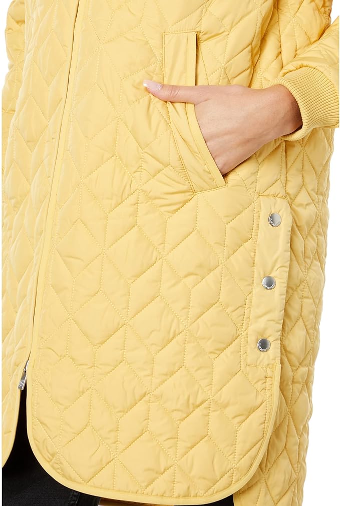 Ilse Jacobsen Knee Length Quilt Coat Art 06 - Marigold