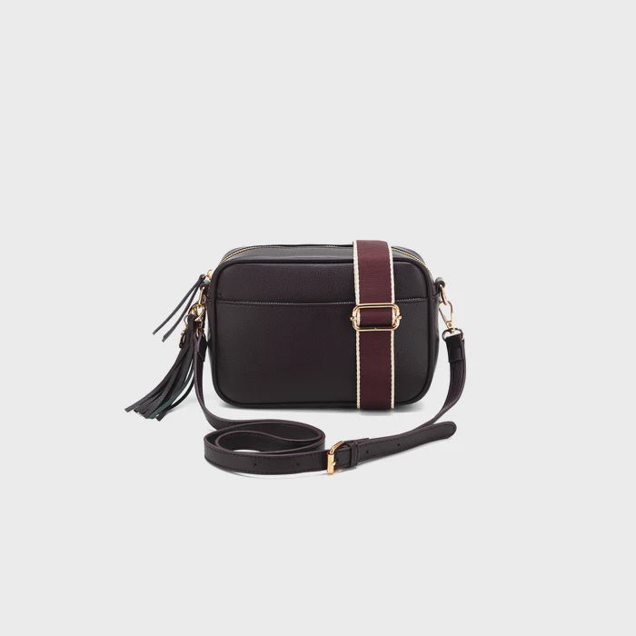 Black Caviar Indie Cross Body Bag - Aubergine