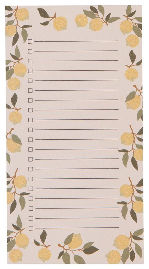 Now Design Lemons List IT Magnetic Notepad