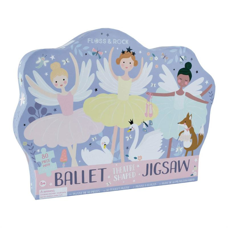Floss & Rock Ballet Theatre Shaped Jigsaw 80 PCE