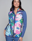 Claire Desjardins Vest in Pink Peonies