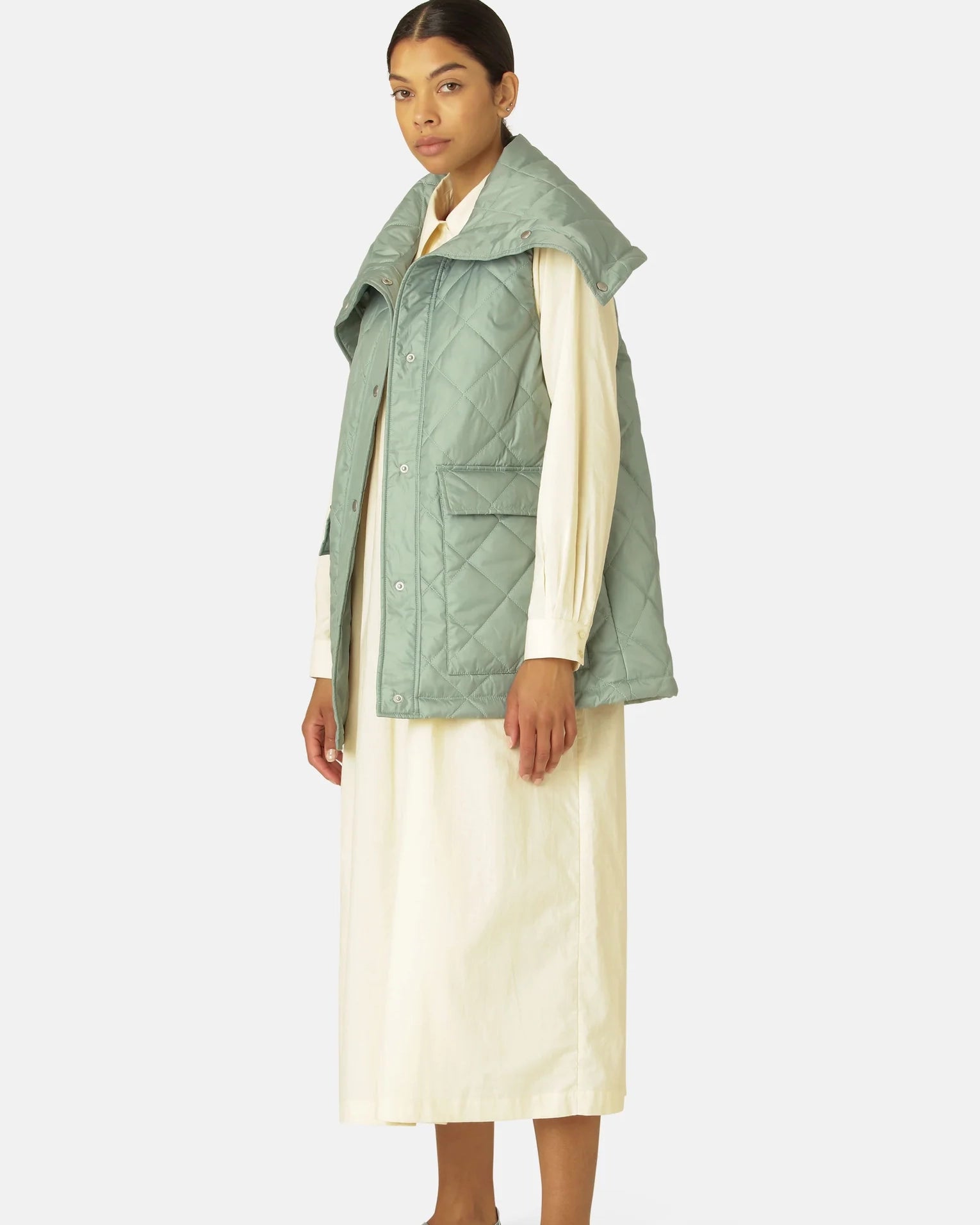 Isle Jacobsen Aerial 08 Padded Vest - Bleached