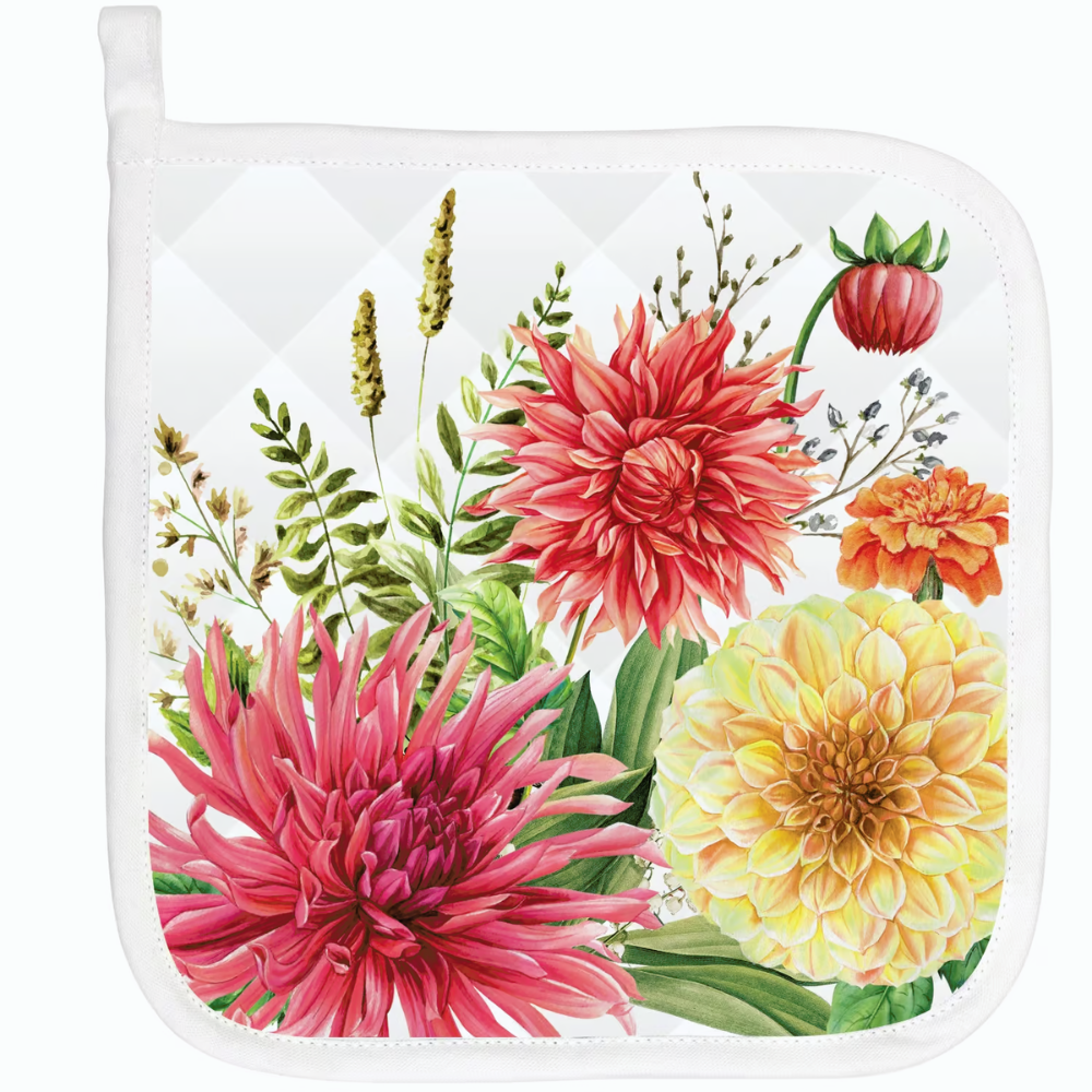 Michel Design Works Dahlias Potholder