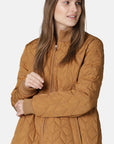 Ilse Jacobsen Knee Length Quilt Coat Art 06 - Cashew