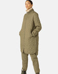 Ilse Jacobsen Knee Length Quilt Coat Art 06 - Sage