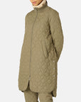 Ilse Jacobsen Knee Length Quilt Coat Art 06 - Sage