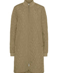 Ilse Jacobsen Knee Length Quilt Coat Art 06 - Sage