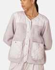 Ilse Jacobsen Aston 01 Quilted Fleece Jacket - Concrete