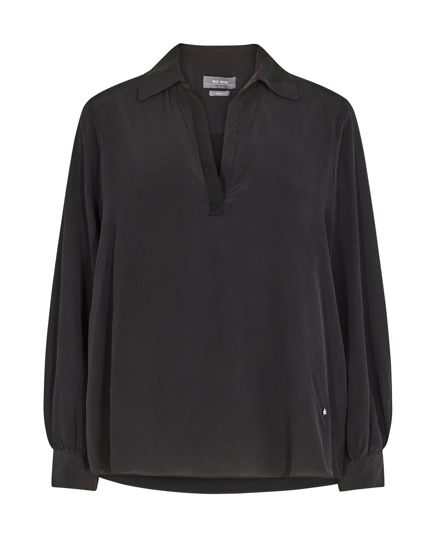 Mos Mosh Enfa Silk Shirt - Black