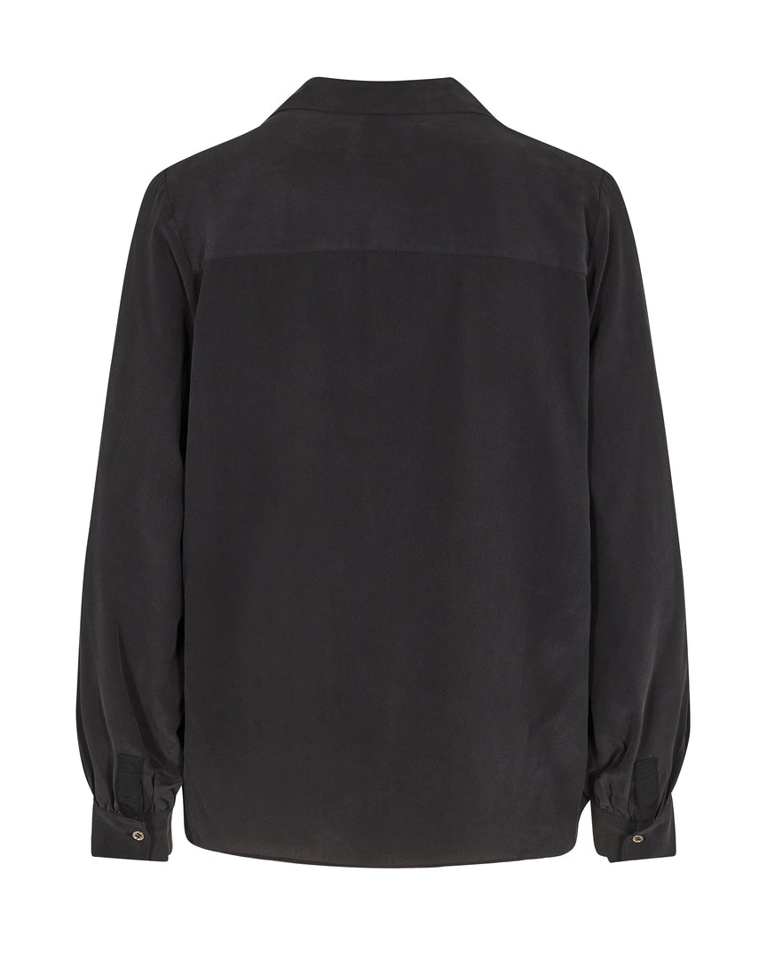Mos Mosh Enfa Silk Shirt - Black