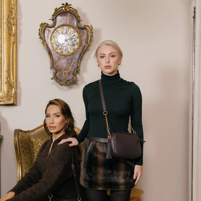 Black Caviar Indie Cross Body Bag - Aubergine