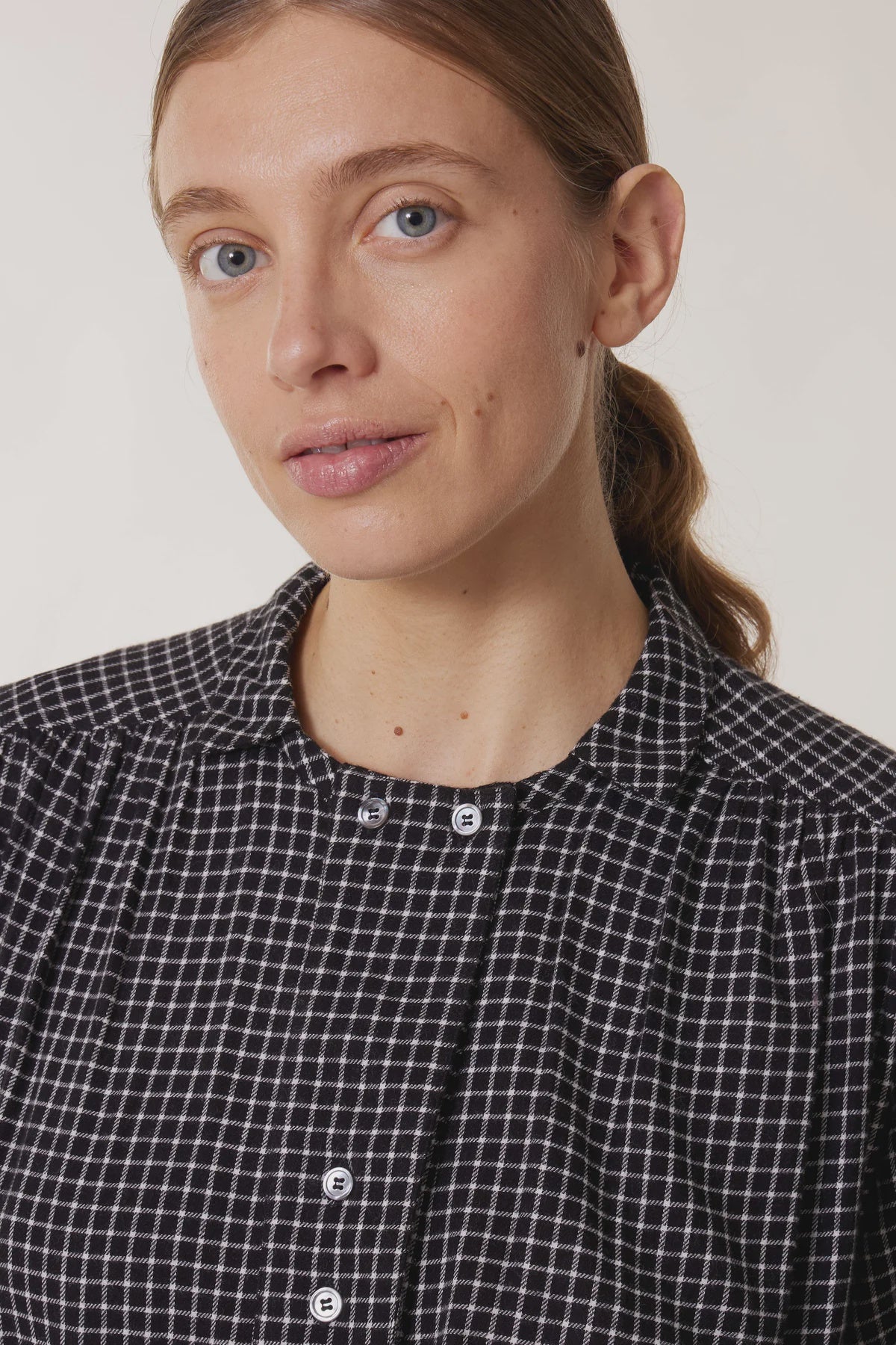 Leon & Harper Clariss Check Blouse