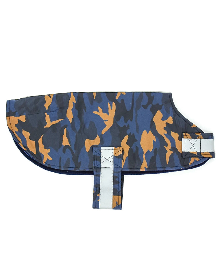 Mr Soft Top Waterproof Raincoat - Blue Camo