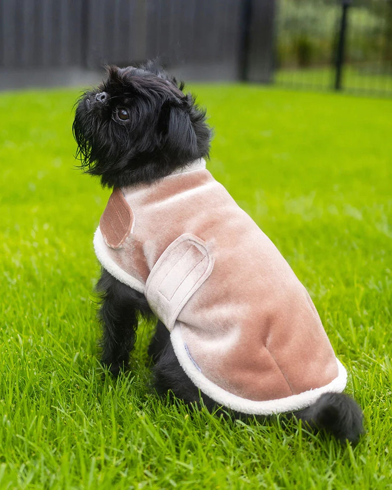 Mr Soft Top Sherpa Coat - Champagne Pink