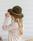 Free Spirit Panama Hat - Khaki / Brown Band