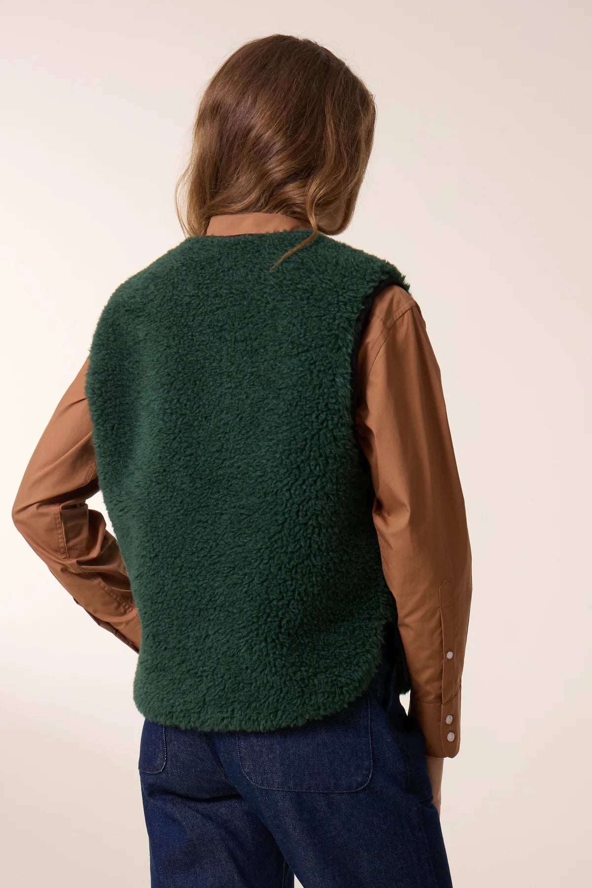 Leon & Harper Vallos Vest - Green