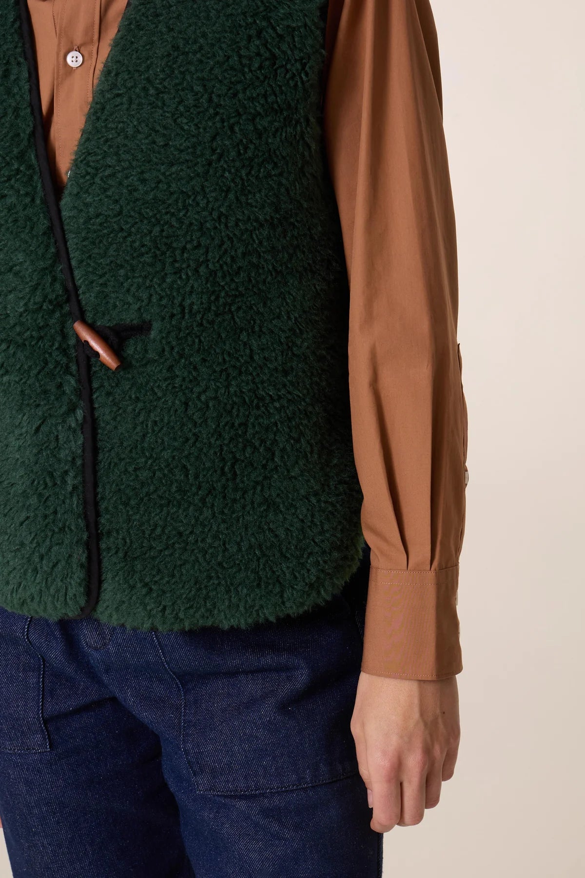 Leon & Harper Vallos Vest - Green