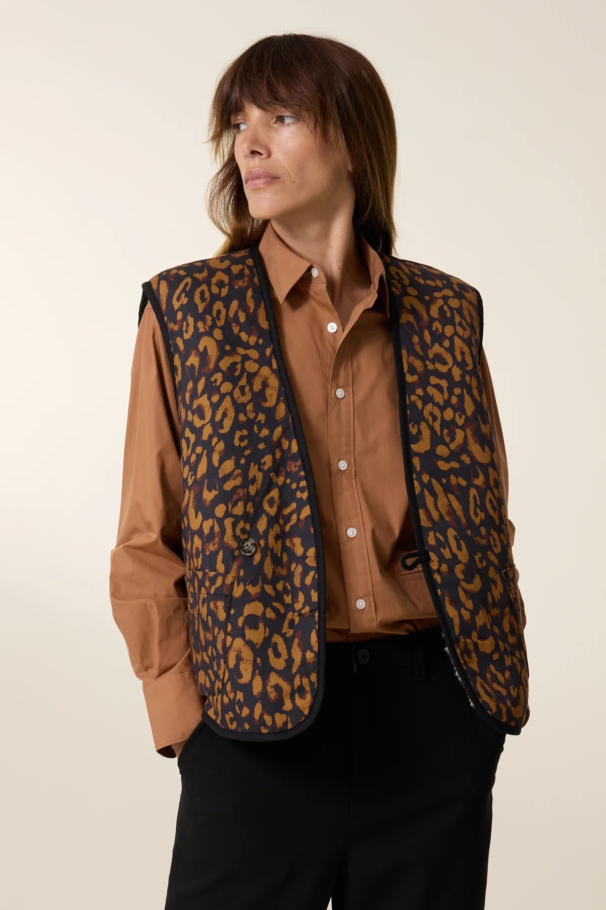 Leon & Harper Vallos Vest - Off White