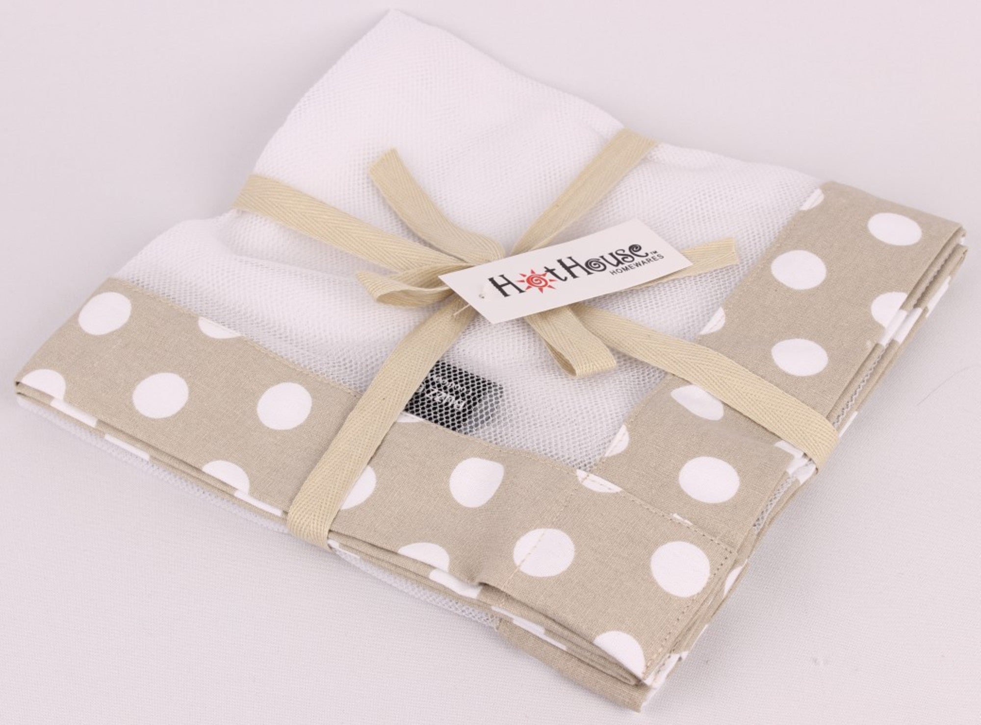 Hot House Food Cover - Weighted Edge Taupe