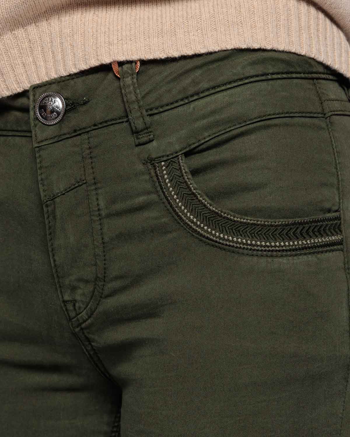 Mos Mosh Naomi Treasure Pant - Forrest Night