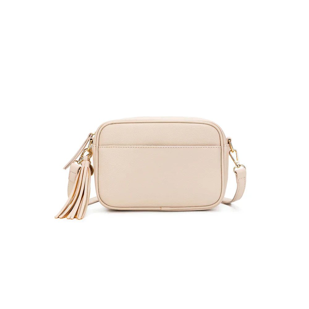 Black Caviar Indie Cross Body Bag - Oatmeal