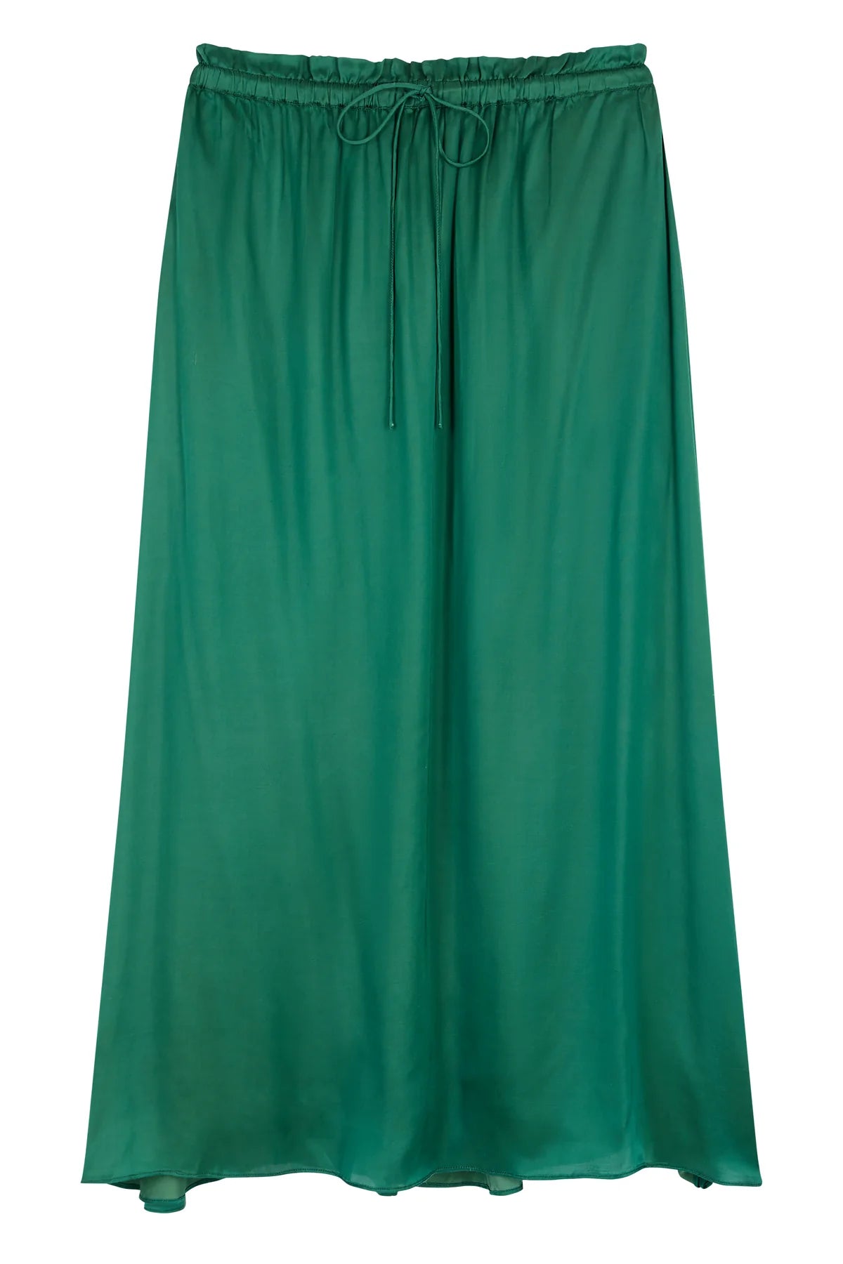 Leon & Harper Juliette Plain Skirt - Emerald