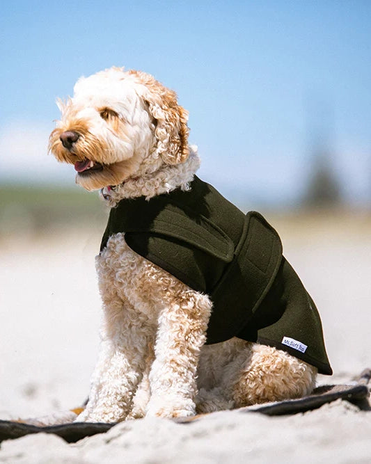 Mr Soft Top Wool Blend Walking Coat - Moss Green