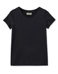 Mos Mosh Arden Organic O-Neck Tee - Black