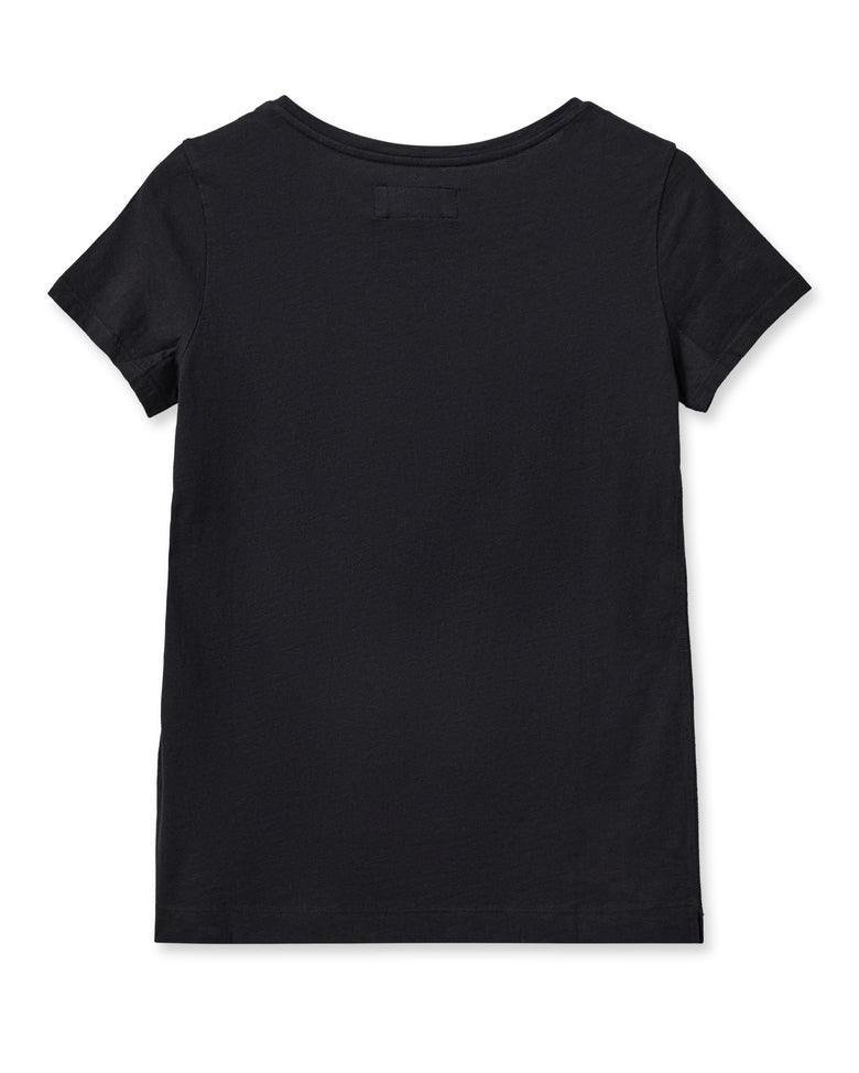 Mos Mosh Arden Organic O-Neck Tee - Black