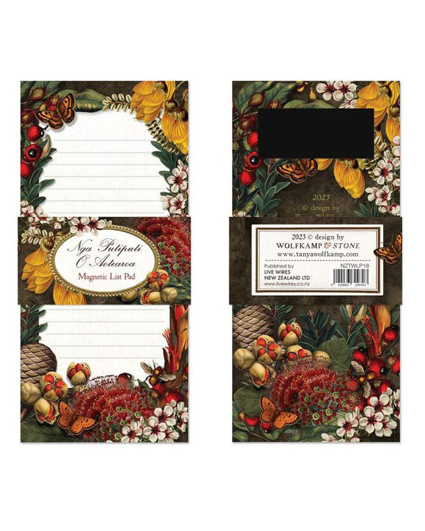 Wolfkamp & Stone Nga Putiputi O Aotearoa Magnetic List Pad