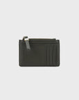 Black Caviar Ines Card Holder / Coin Purse - Dark Olive