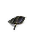 Black Caviar Ines Card Holder / Coin Purse - Dark Olive