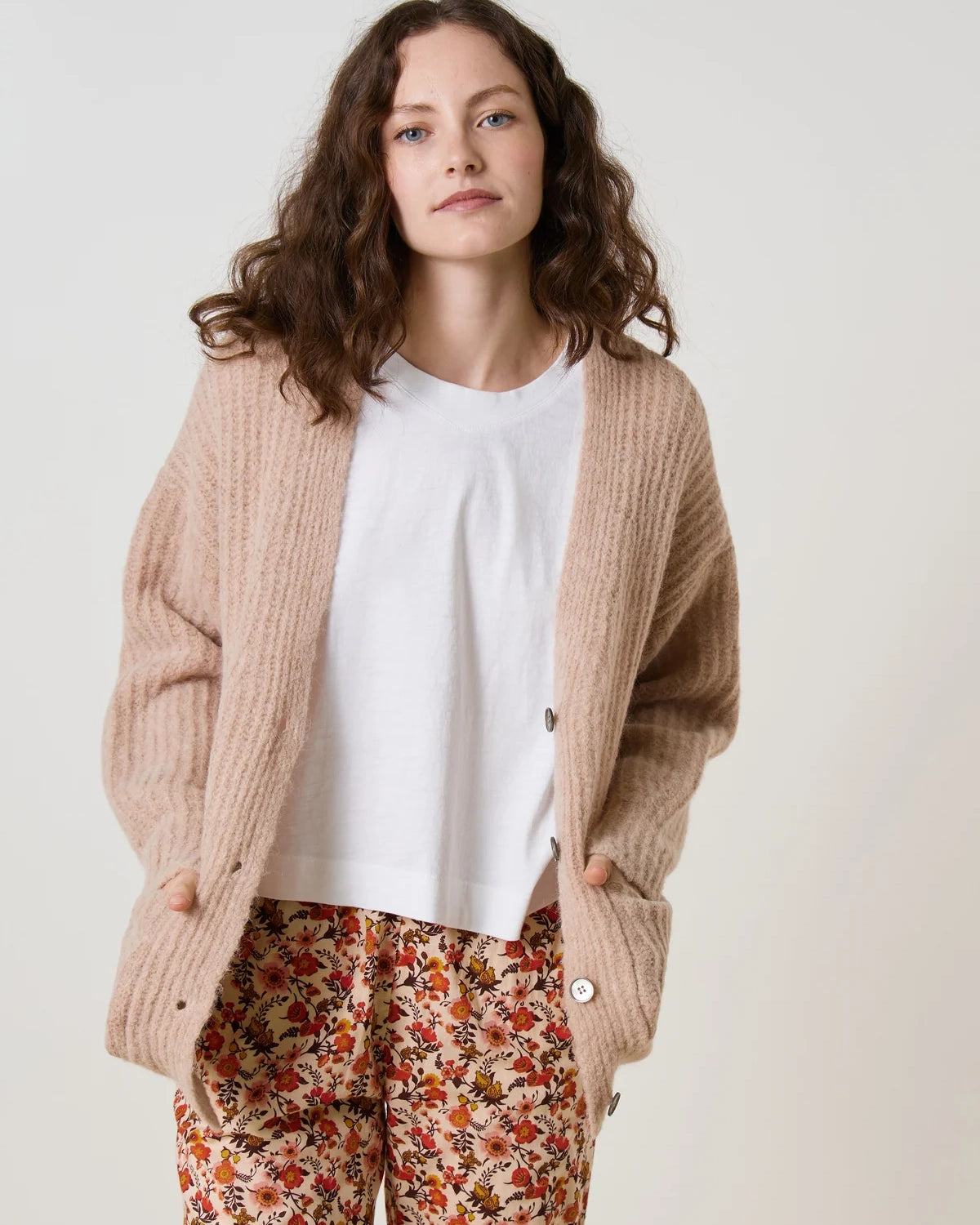 Leon & Harper Mildred Cardigan - Beige